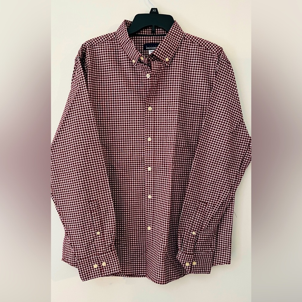 Basic Editions Men’s Long Sleeve Button Down